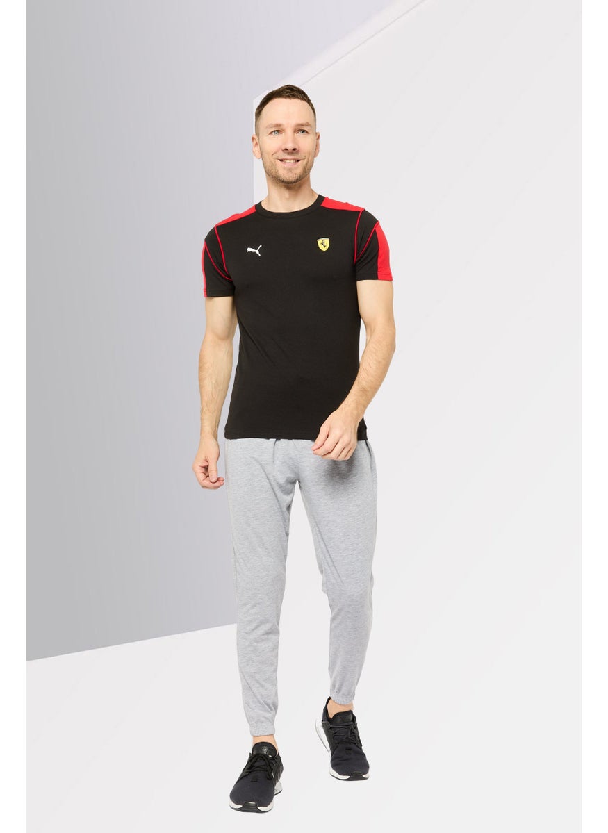 Puma x Scuderia Ferrari - Men Sportswear Fit Short Sleeves Training T-Shirt, Black - Image 1