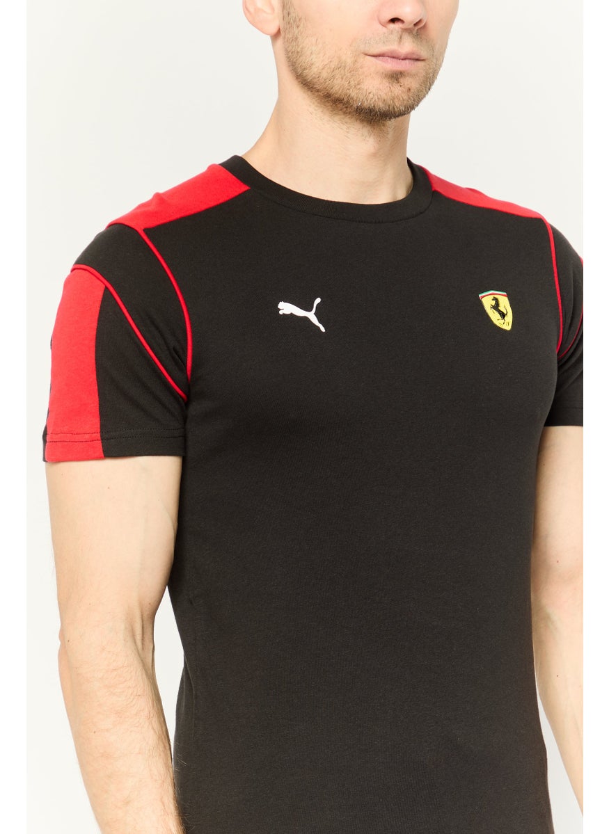 Puma x Scuderia Ferrari - Men Sportswear Fit Short Sleeves Training T-Shirt, Black - Image 1