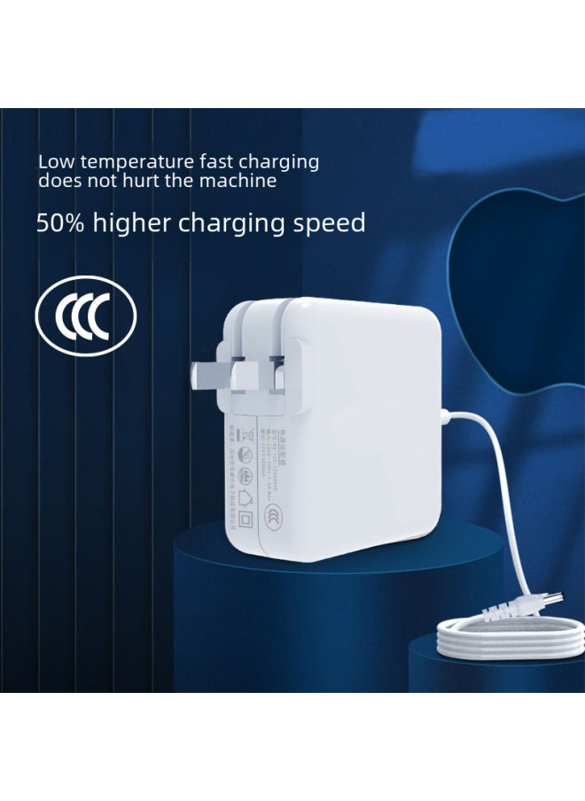 Generic - 45W60W85W For Apple Macbook Laptop Power Adapter CCC Standard Computer Charger-Color:White-Specifications:Central Gauge 85W L - Image 1