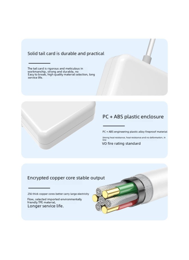 Generic - 45W60W85W For Apple Macbook Laptop Power Adapter CCC Standard Computer Charger-Color:White-Specifications:Central Gauge 85W L - Image 1