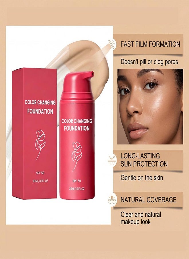 wenfeng Korean Color Changing Auto Adjusting Tone Foundation for Mature Skin - Image 4