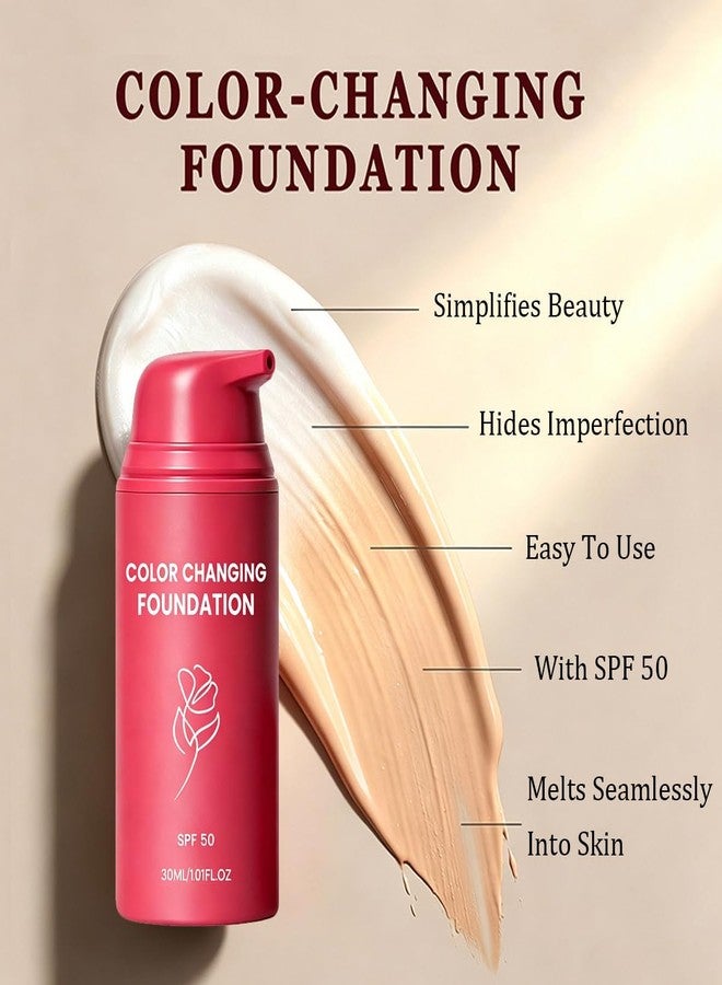 wenfeng Korean Color Changing Auto Adjusting Tone Foundation for Mature Skin - Image 3