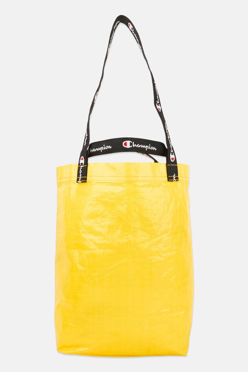 Champion Women Embroidered Logo Tote Bag, Yellow - Image 2