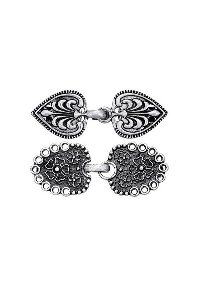 Shawl Clips 4 PCS, Vintage Dress Clips Back Cinch, Sweater Clips, Dress Shirt Brooch Clips for Women Girls Wearing - Image 3