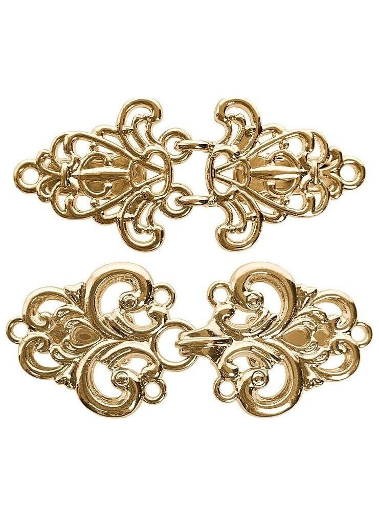 Shawl Clips 4 PCS, Vintage Dress Clips Back Cinch, Sweater Clips, Dress Shirt Brooch Clips for Women Girls Wearing - Image 2