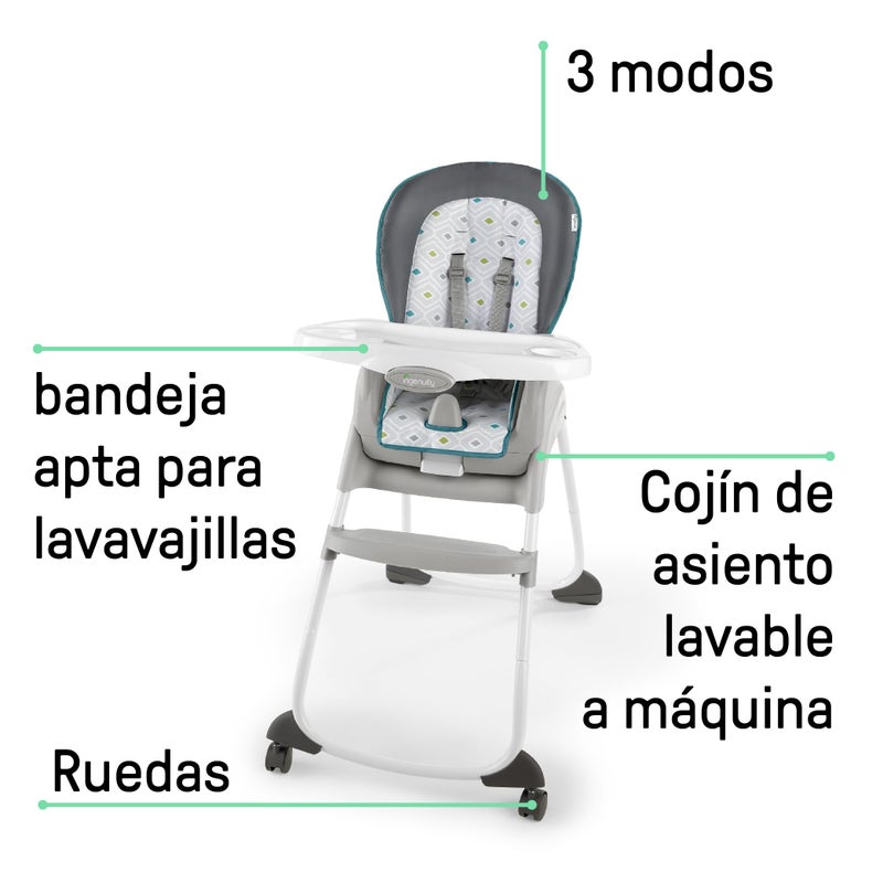 Ingenuity Trio 3-in-1 High Chair - Nash -Toddler Chair, and Booster - Image 3