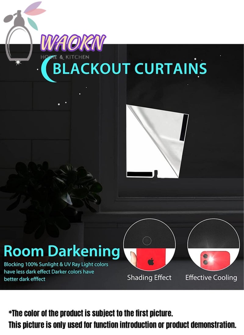 WAOKN Oxford Cloth Full Blackout Curtains Portable Travel Curtains Cuttable Sun Protection Curtains Are Suitable for Various Activities That Require A Dark Environment  - Image 3