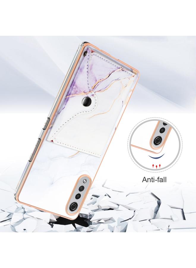 S-TOP Case For LG Velvet 5G / 4G Marble Pattern IMD Card Slot Phone Case - Image 2