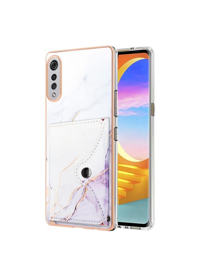 S-TOP Case For LG Velvet 5G / 4G Marble Pattern IMD Card Slot Phone Case - Image 1