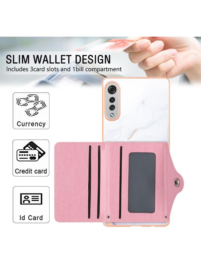S-TOP Case For LG Velvet 5G / 4G Marble Pattern IMD Card Slot Phone Case - Image 4