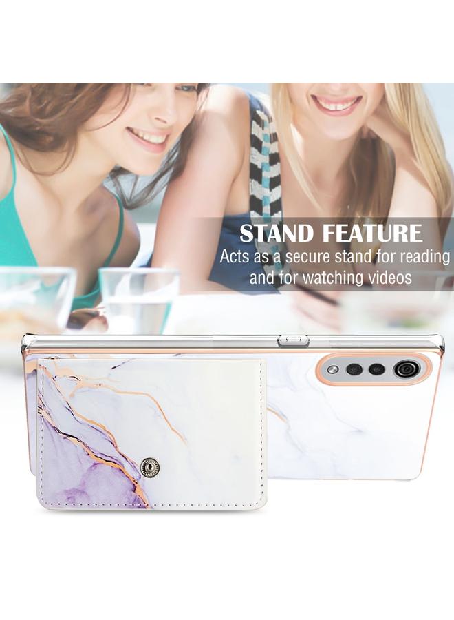 S-TOP Case For LG Velvet 5G / 4G Marble Pattern IMD Card Slot Phone Case - Image 5