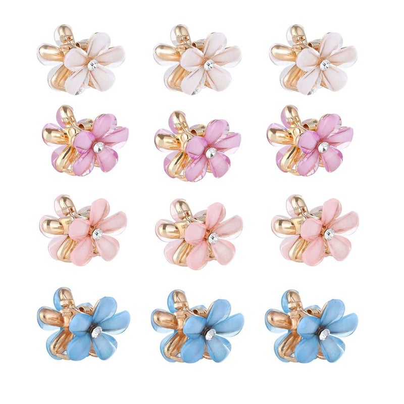RedChimes Korean Style Large Hair Clutcher hair Claw Clip Hair Accessories Thick Hair Fashion Clips For Women Girls Mini Pearl Rhinestone Claw 15 - Image 5