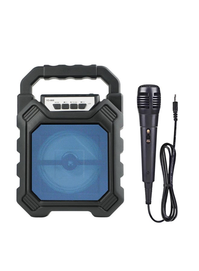 Neutral New 668 Bluetooth Audio Square Dance Portable Speaker Outdoor Subwoofer Wireless Lights - Image 1