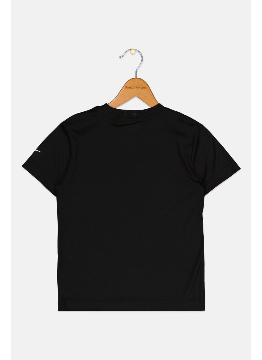 Nike 3Brand by Russell Wilson - Kids Boy Brand Logo Short Sleeve Outdoor T-Shirt, Black - Image 1