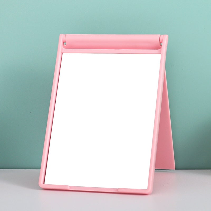Folding Makeup Mirror Printable Logo Rectangular Simple Makeup Mirror Can Be Printed On Both Sides Of The Pattern Desktop Mirror - Image 1