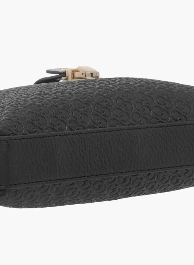 سيليست Women Monogram Embossed Crossbody Bag with Adjustable Strap