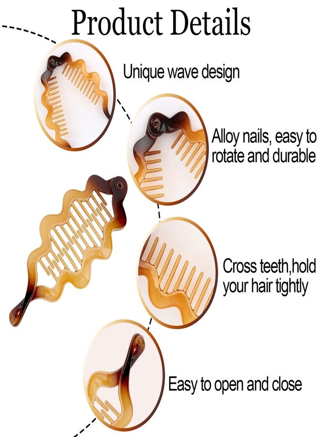 AMCAMI Banana Clip，AMCAMI 6PCS Banana Clips for Women,Hair Clips for Thick Thin Curly Hair Ponytail Hair Accessories - Image 3