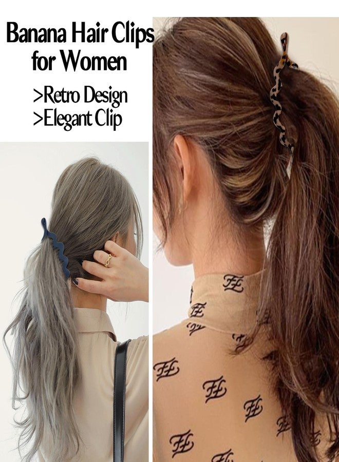 AMCAMI Banana Clip，AMCAMI 6PCS Banana Clips for Women,Hair Clips for Thick Thin Curly Hair Ponytail Hair Accessories - Image 5