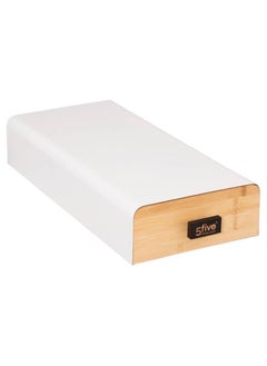 5five Modern Metal And Bamboo Coffee Capsule Holder 17.8 X 38 X 7.3Cm 