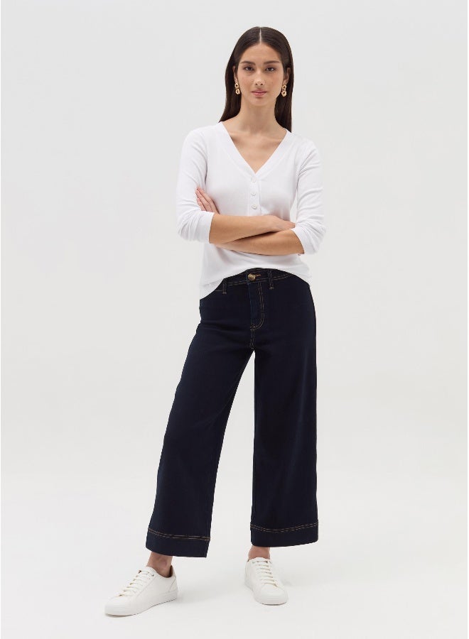 Ovs Wide-leg culotte jeans - Image 1