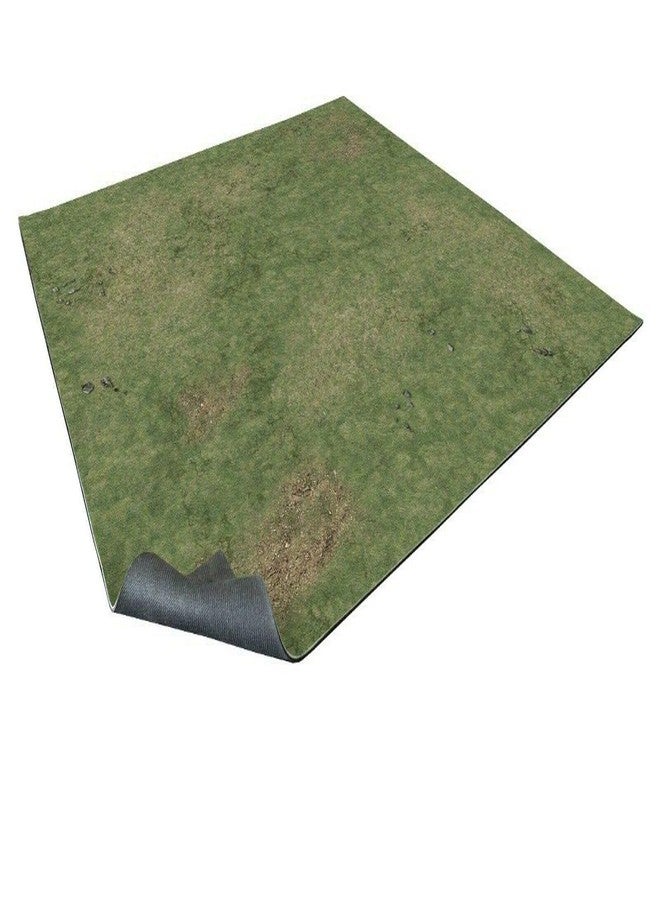 Battle Systems Terrain Grassy Fields v.1 Game Mat 2x2 - Neoprene Playmat for Warhammer, D&D, Frostgrave and More! - Image 1