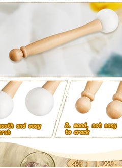Excefore Singing Bowl Mallet Set, Includes Crystal Bowl Rubber Mallet Striker And O Rings, 2 Rubber Head Wood Handle Mallets, And 2 Rubber O Rings For Crystal Singing Bowl Sound Meditation  - Image 3