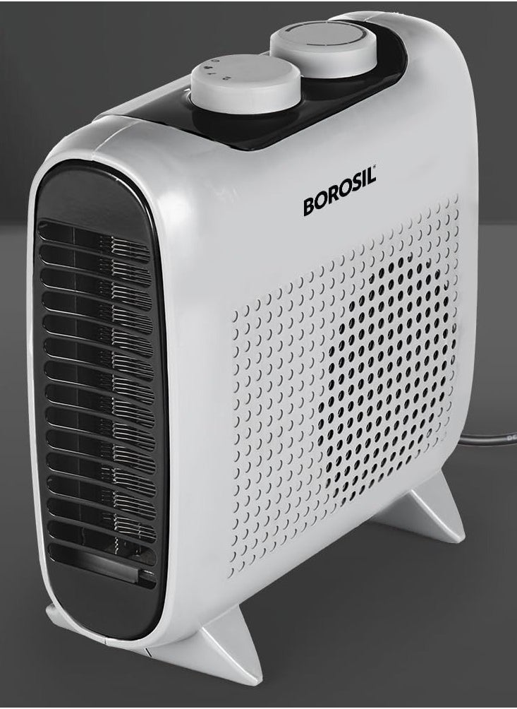 BOROSIL Borosil 2000W Novus Portable Electric Fan Room Heater, Variable Temperature Control, Horizontal and Vertical Placement, Room Heater Blower, Overheat Protection  - Image 1