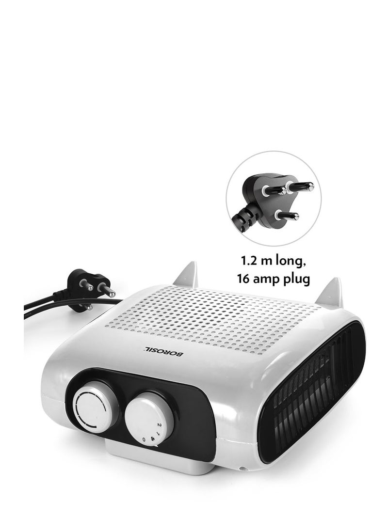 BOROSIL Borosil 2000W Novus Portable Electric Fan Room Heater, Variable Temperature Control, Horizontal and Vertical Placement, Room Heater Blower, Overheat Protection  - Image 5
