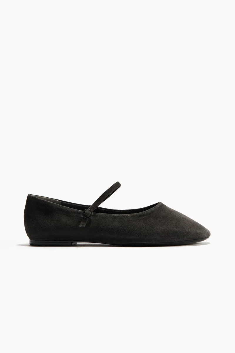 H&M Suede Mary Jane ballet flats