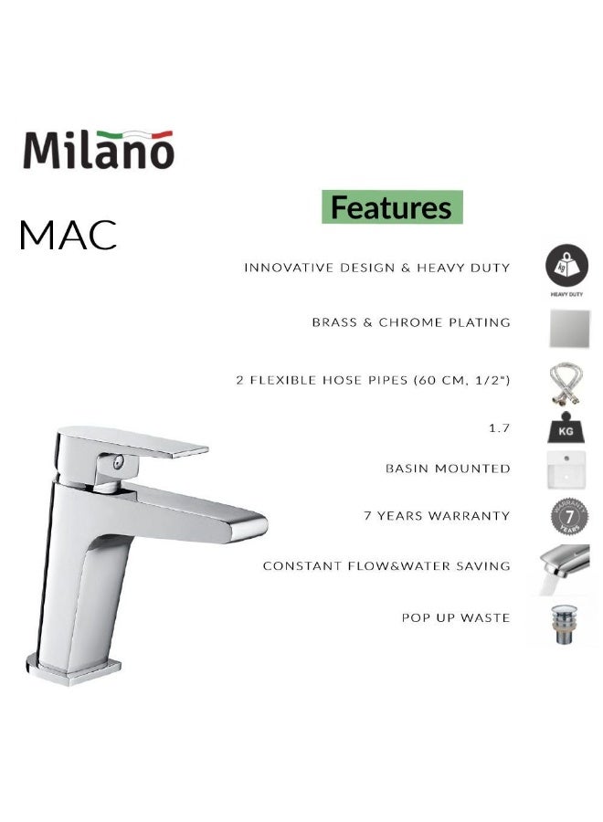 DANUBE HOME Danube Home: Milano Mac Basin Mixer -Made In Spain - Image 3
