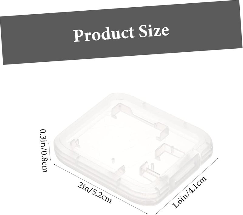 DOITOOL 24pcs Transparent Memory Card Storage Cases Durable Card Holders for Organizing Lightweight Compact Design for Computer and Travel Use - Image 2