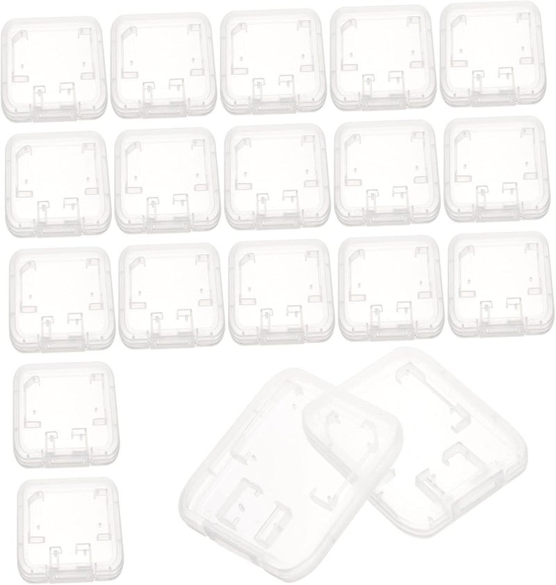 DOITOOL 24pcs Transparent Memory Card Storage Cases Durable Card Holders for Organizing Lightweight Compact Design for Computer and Travel Use - Image 1
