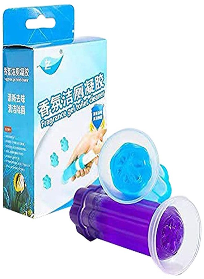 NEWVENT Toilet Freshner And Cleaner Flower Designer Bad Smell Remover | Toilet cleaning Gel (Pack Of 1)