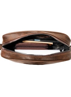 Motevia Men's Leather Handbag & Crossbody Bag 2*1 Men's Wristlet Bag Men's Crossbody Bag with Shoulder Strap and Detachable Wristlet  - Image 3