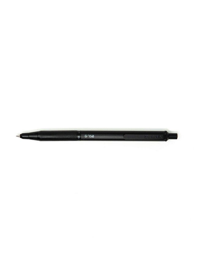 Zebra Pen G-750 Retractable Gel Pen, Black Brass Barrel, Medium Point, 0.7mm, Black Ink, 2-Pack (49812) - Image 2