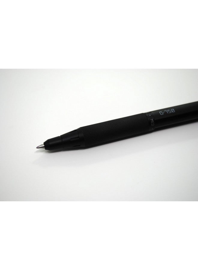 Zebra Pen G-750 Retractable Gel Pen, Black Brass Barrel, Medium Point, 0.7mm, Black Ink, 2-Pack (49812) - Image 3