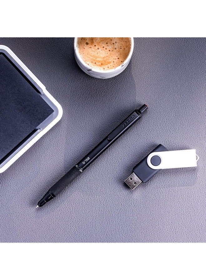 Zebra Pen G-750 Retractable Gel Pen, Black Brass Barrel, Medium Point, 0.7mm, Black Ink, 2-Pack (49812) - Image 4