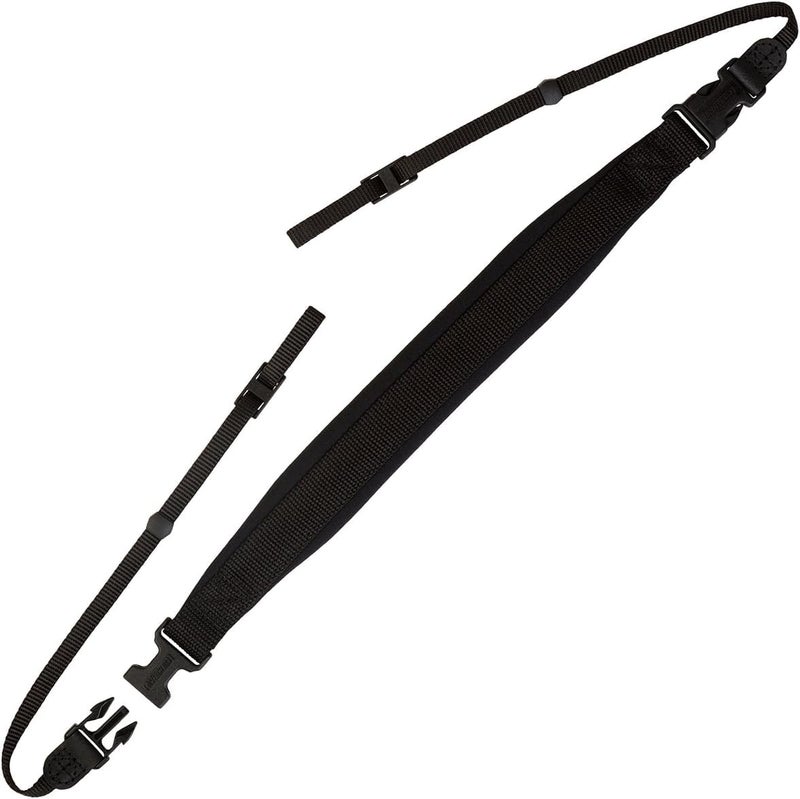 OP/TECH USA Envy Strap – Camera Neck Strap with Quick Release – Comfortable Camera & Binocular Strap (Black) - Image 1