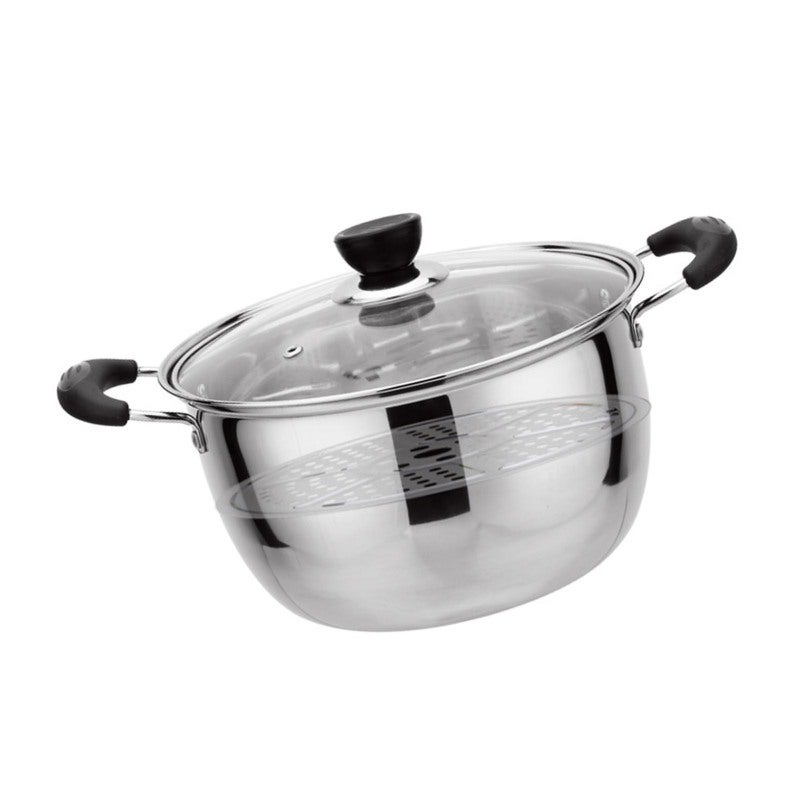 Stainless Steel Steaming Pot: 2-In-1 Integrated Design, Quick Heating, Compact & Portable Soup Pot - Versatile Cookware for Small Families, Couples, Single Individuals, Home Kitchen & Portable Use - Image 4