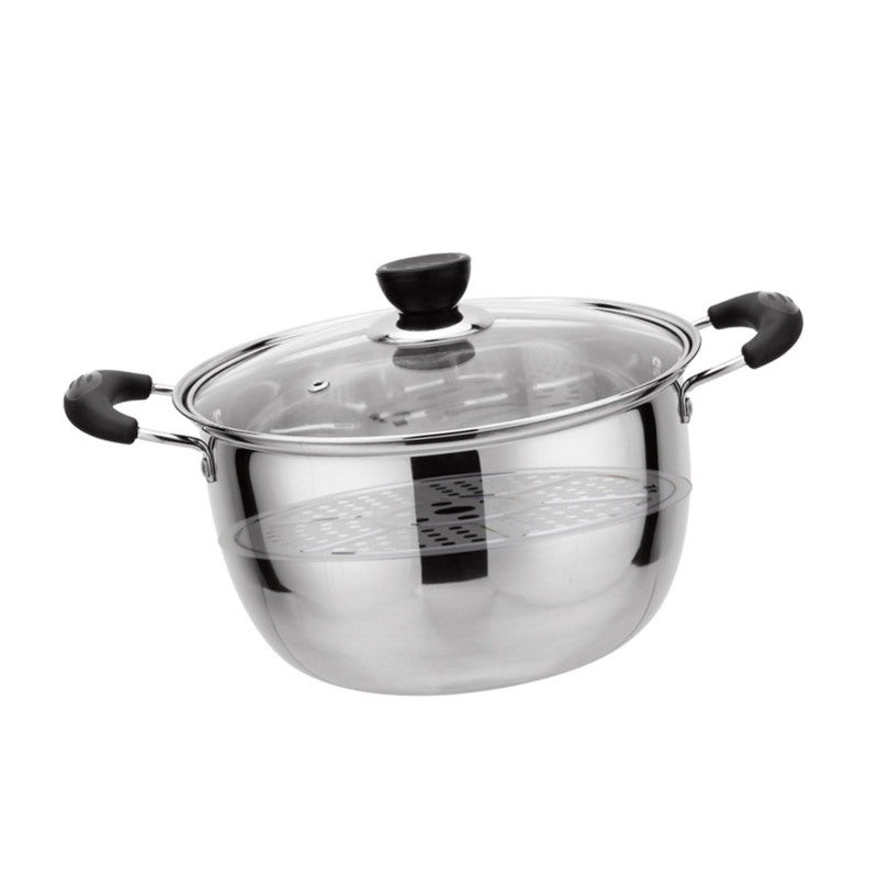 Stainless Steel Steaming Pot: 2-In-1 Integrated Design, Quick Heating, Compact & Portable Soup Pot - Versatile Cookware for Small Families, Couples, Single Individuals, Home Kitchen & Portable Use - Image 3