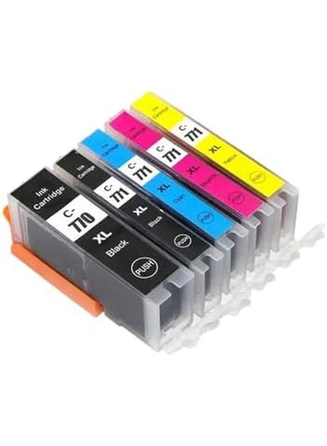 خراطيش حبر متوافقة PGI770 PGI770XL CLI771 مجموعة واحدة 5 قطع لطابعات TS5070 TS6070 TS8070 MG5770 MG6870 MG7770 - Image 2