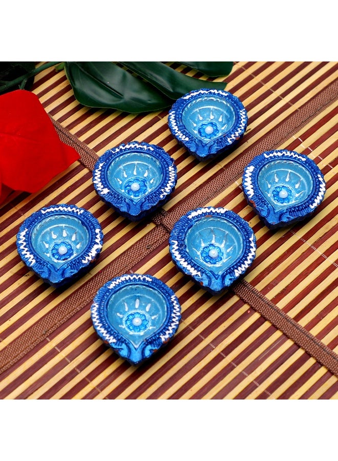 Madhoor Handcrafted Fancy Decorative Deepak â€“ Set of 6