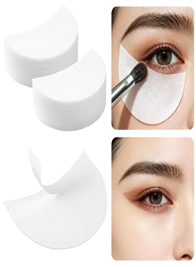 Aufee 100Pcs Eyeshadow Tapes, Lint Free Eye Makeup Stencils, Professional Self-adhesive Eyeshadow Stencil Gel Pad Under Eye Makeup Shields for Eyelash Extensions, Eyeliners and Tinting - Image 2