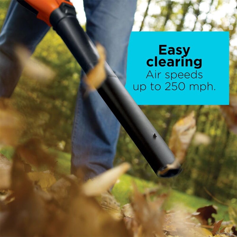 BLACK+DECKER 3-in-1 Electric Leaf Blower, Leaf Vacuum/Mulcher, Corded, 12-Amp (BV6600) - Image 5