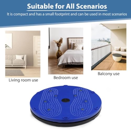 SUREFIT Double Spring Tummy Trimmer & Twist Board Combo Core & Waist Workout with Heavy Duty Dual Spring Black/Red/Blue Standard Size - Image 5