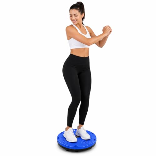 SUREFIT Double Spring Tummy Trimmer & Twist Board Combo Core & Waist Workout with Heavy Duty Dual Spring Black/Red/Blue Standard Size - Image 2