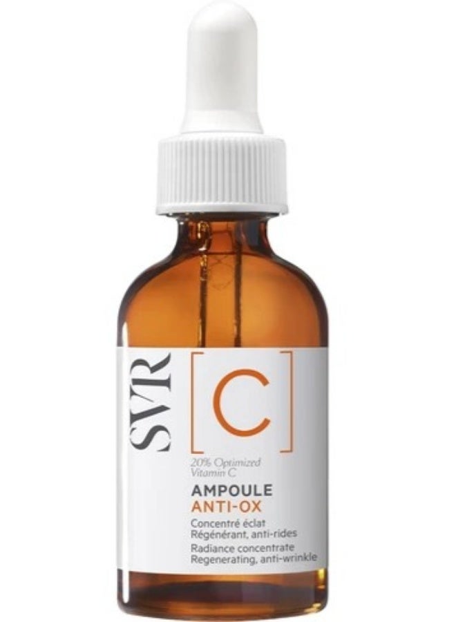SVR Ampoule C Anti-Ox 20% Optimized Vitamin C Radiant Anti-Aging Face Serum - 30ml