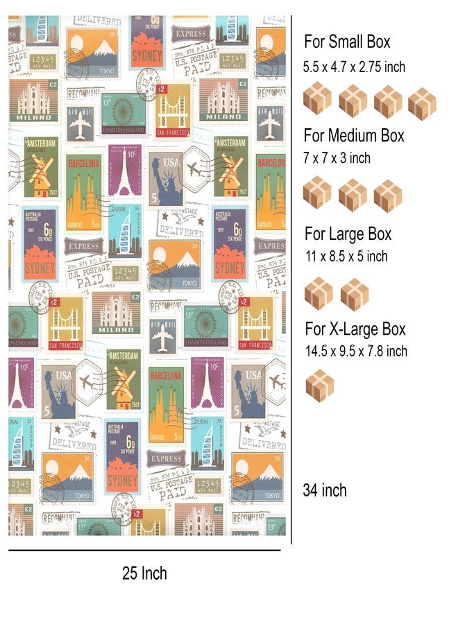 arkamii premium wrapping paper set of 4 sheets size 34 x 25 inch for gift pack (18-9311 - Image 3
