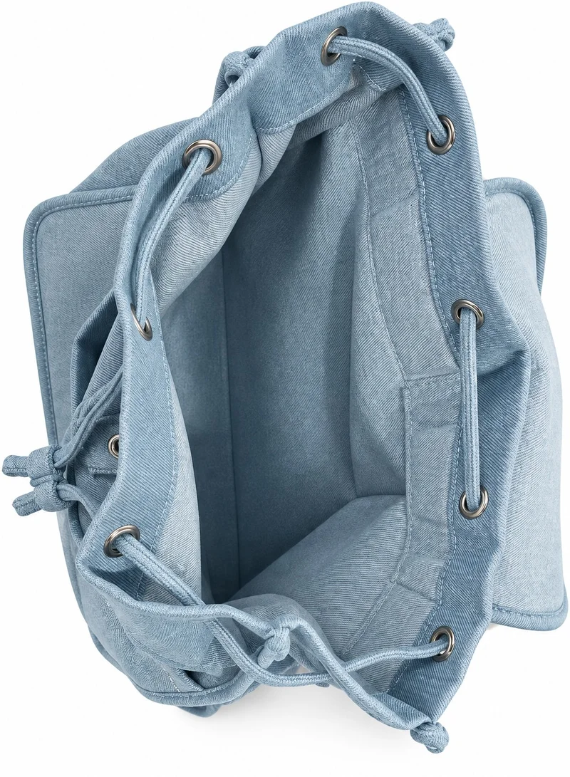 The Editor's Market Jac Backpack - Light Wash Denim