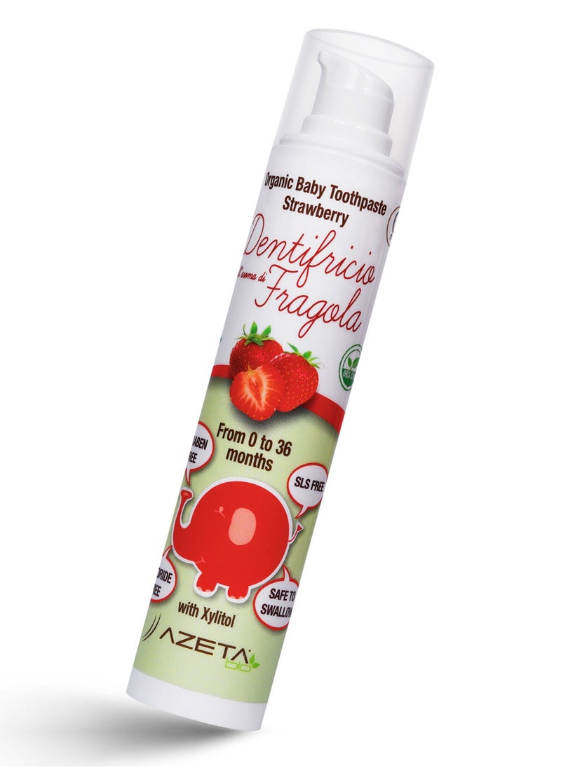 Azeta Bio Organic Baby Toothpaste Strawberry  - Image 4